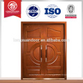 Diseño enrasado doble precio de puerta de madera